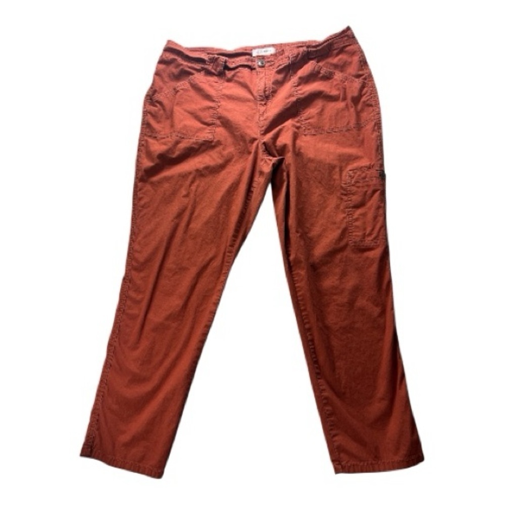 Liz Claiborne Women's Rust Straight Leg Cargo Pants